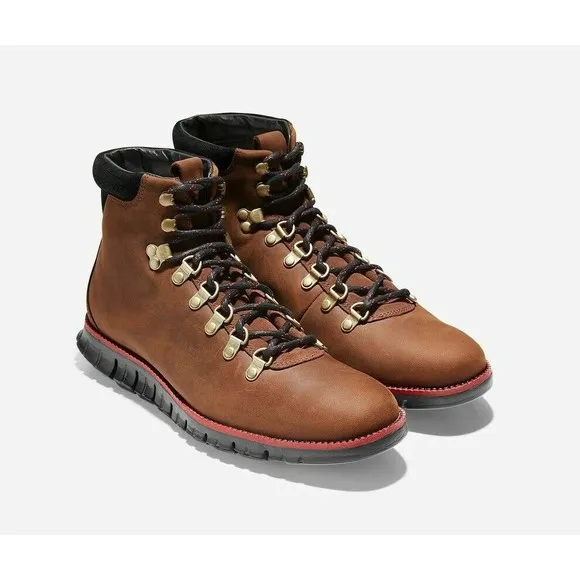 COLE HAAN ZerøGrand Men's Size 8 NEW Brown Black Nubuck Hiker Boots