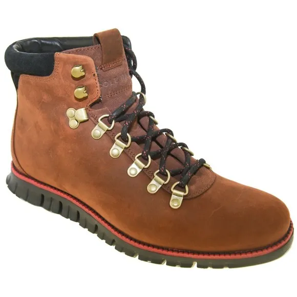 COLE HAAN ZerøGrand Men's Size 8 NEW Brown Black Nubuck Hiker Boots