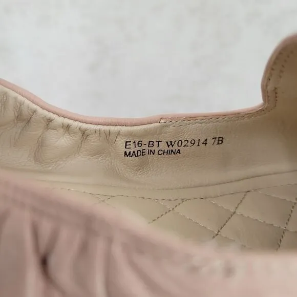 Cole Haan Women's York Ballet Flat Nude Leather Women's Size 7