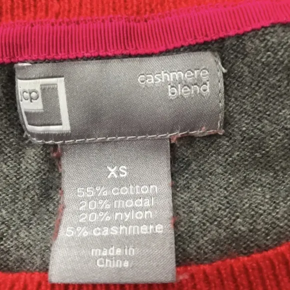 Colorblock Cashmere Blend Sweater