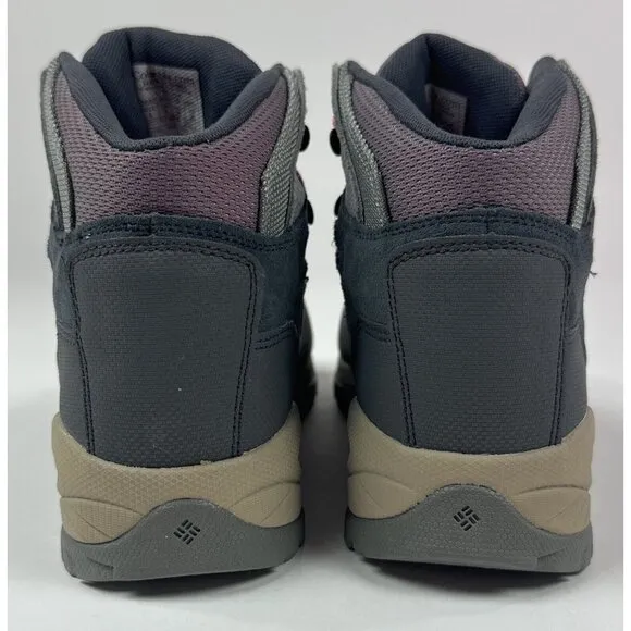 Columbia Newton Ridge Plus Waterproof Amped Women 8 Wide Gray Hiking Boots New