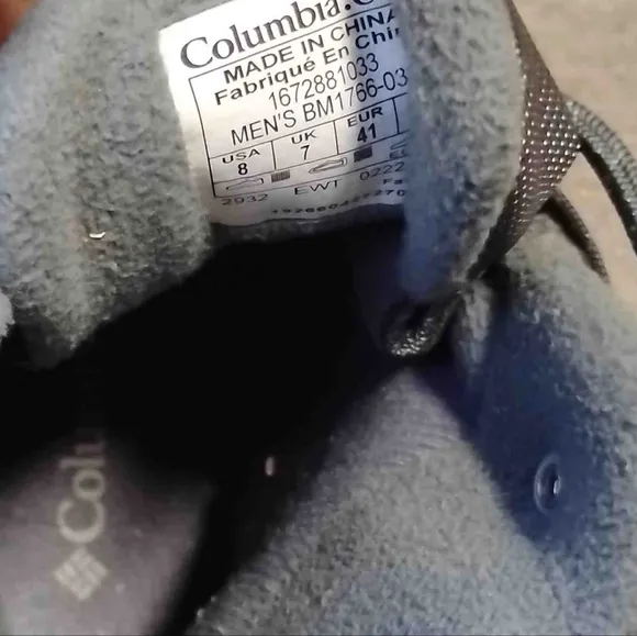 Columbia Omni-Grip Gray Waterproof Hiking Boots M8/W9½