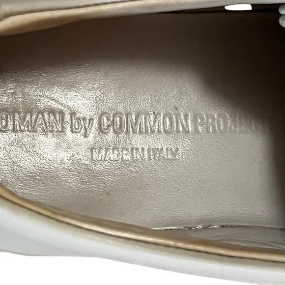 Common Projects achille white leather sneakers size 39 8.5 luxury comfort