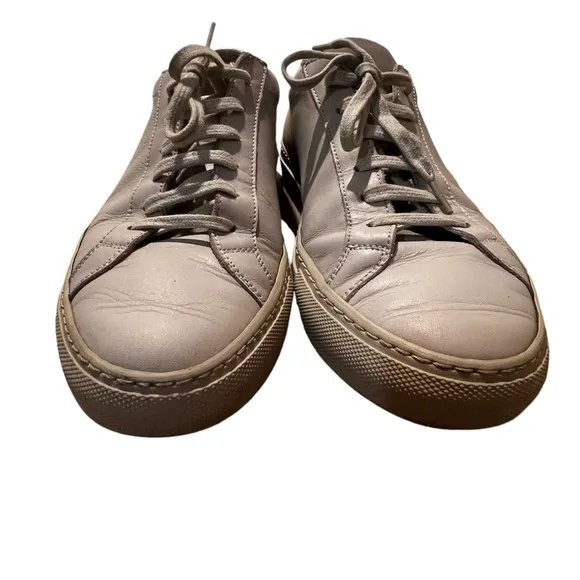 Common Projects achille white leather sneakers size 39 8.5 luxury comfort