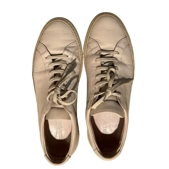 Common Projects achille white leather sneakers size 39 8.5 luxury comfort