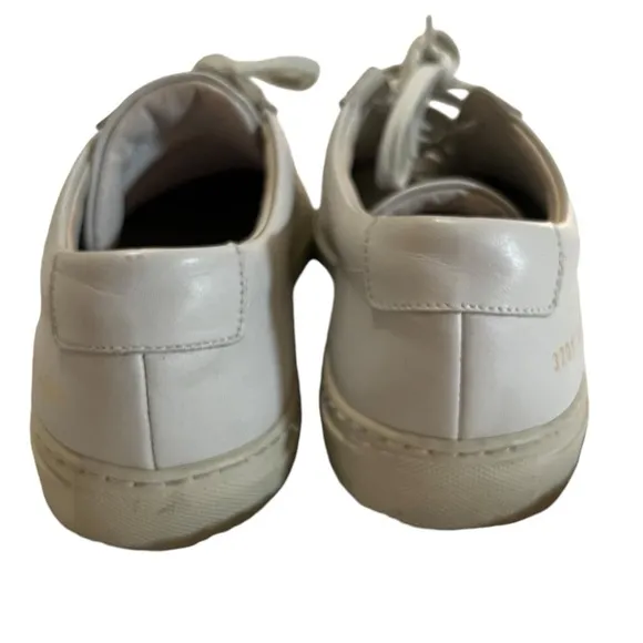 Common Projects achille white leather sneakers size 39 8.5 luxury comfort