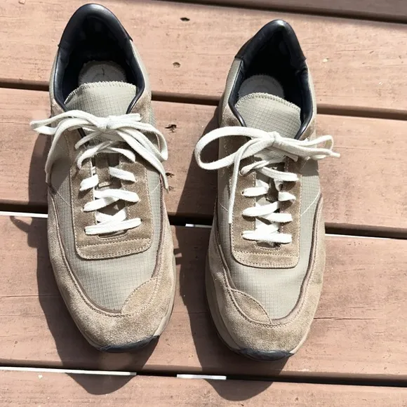 Common Projects Men Sz 44/US 11 Track 80 Suede Tech Fabric Sneakers 2349 44 4874
