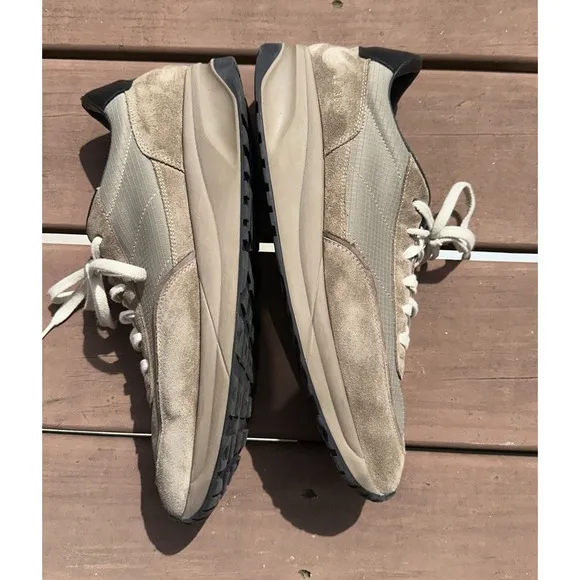 Common Projects Men Sz 44/US 11 Track 80 Suede Tech Fabric Sneakers 2349 44 4874