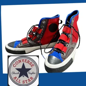 Converse All Star Tech Hiker High Enamel Red Blue Chuck Taylor 70 Sneakers M 9.5