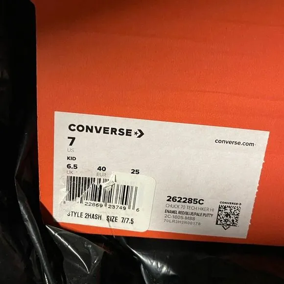 Converse Chuck 70 Tech Hiker HI Sneakers Sz7