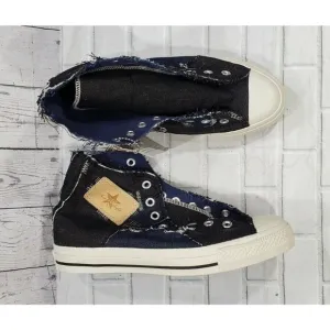 Converse Chuck Taylor All Star Denim Stitch Black Char Parch Sneakers MENS SZ 7