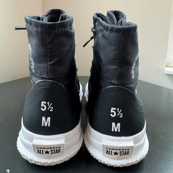 Converse Chuck Taylor All Star Hi MC 18 Gore-Tex Black White Sneakers 7.5 Womens