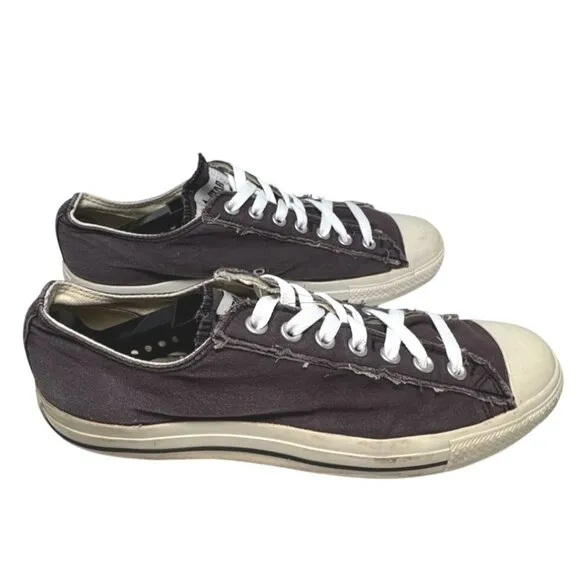 Converse Chuck Taylor All Star Low Top Black Lace Up Canvas Sneakers Men's 10