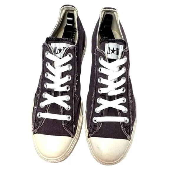 Converse Chuck Taylor All Star Low Top Black Lace Up Canvas Sneakers Men's 10