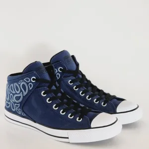 Converse CTAS Street Mid Crafted Navy/Tidepool Grey Unisex Sneakers A02822F NWT