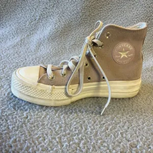 Converse Lift Platform Hi Top Sneakers Women 5.5 Pink Mauve Suede Earthy Neutral