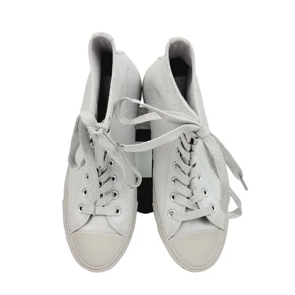 Converse Men's CTAS Laser Tech Tuff High Top Silver/Mouse Sneakers 155183C Sz 7