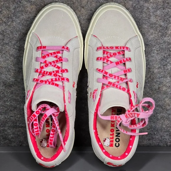 Converse One Star Hello Kitty Sneakers Low Top Shoes Cute Womens Size 7