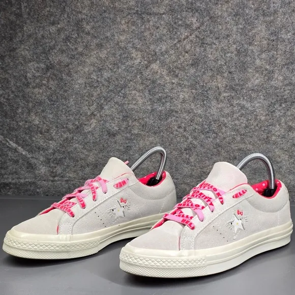 Converse One Star Hello Kitty Sneakers Low Top Shoes Cute Womens Size 7