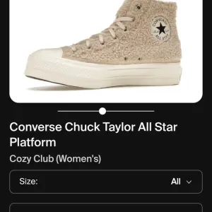 Converse Tan Canvas Platform Sneakers