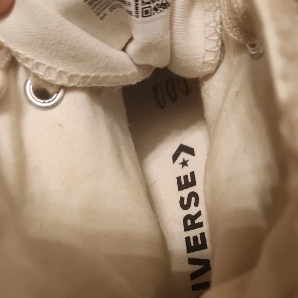 Converse Tan Canvas Platform Sneakers