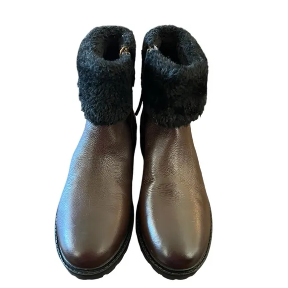 Cougar Kendal Dark Brown Leather Cold Weather Waterproof Winter Boots NEW 7