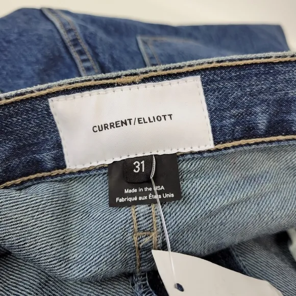 Current Elliott The Vintage Cropped Slim Sz 31