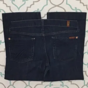 💙👖CUTE! 7FAM DOJO CROP NAVY 7’S👖💙27 3/4 21”