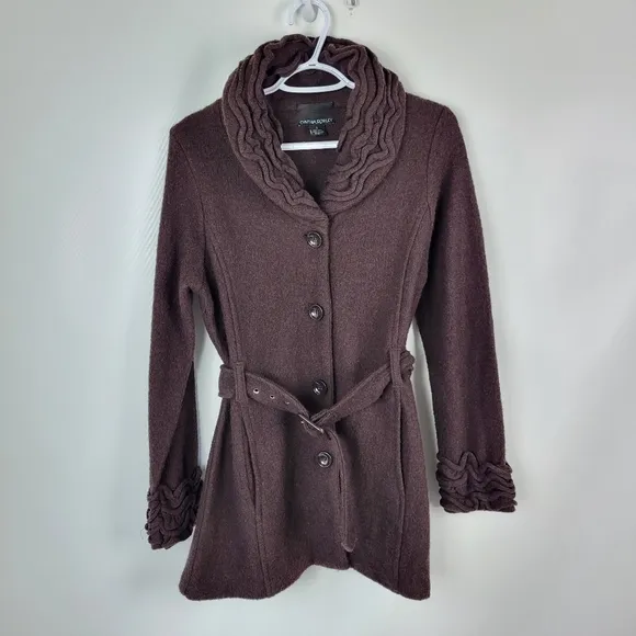 Cynthia Rowley 100% Wool Jacket Sz Small