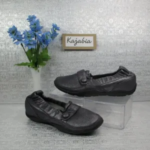 DANSKO Carol Pewter Shimmer Loafers  Size 8