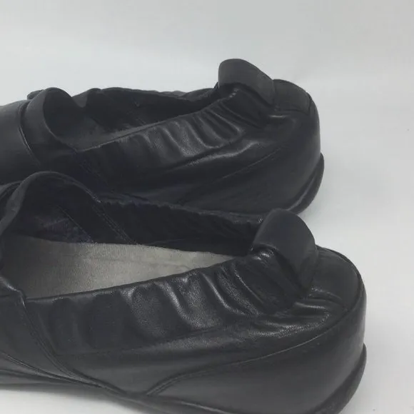 Dansko Karen Black Leather Shoes w/ Back Elastic 41