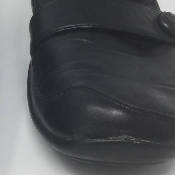 Dansko Karen Black Leather Shoes w/ Back Elastic 41