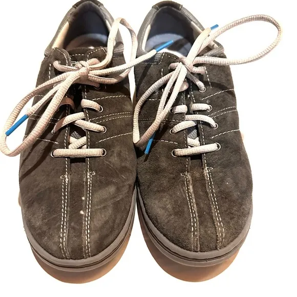 Dansko Suede Leather Gray Tie Comfort Sneakers Women's EU 39 US 8.5-9