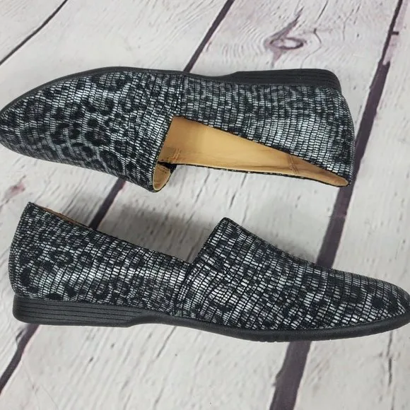 Dansko Women's Size 39 US 8.5 - 9 Grey Leopard Slip On Loafers