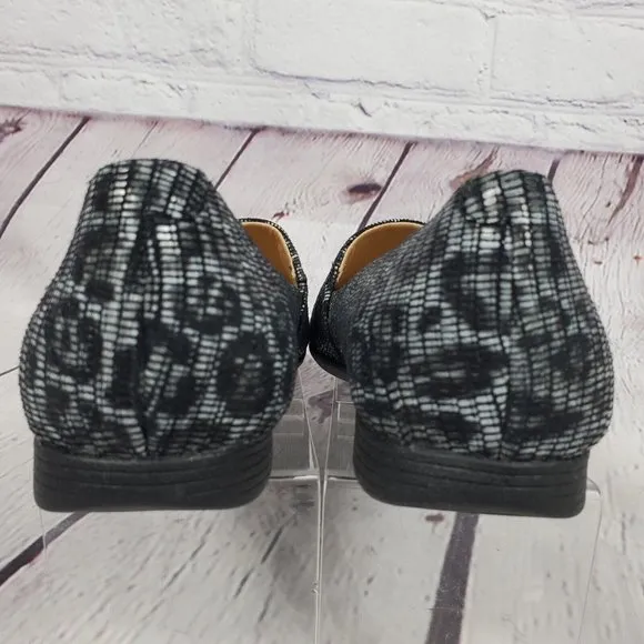 Dansko Women's Size 39 US 8.5 - 9 Grey Leopard Slip On Loafers