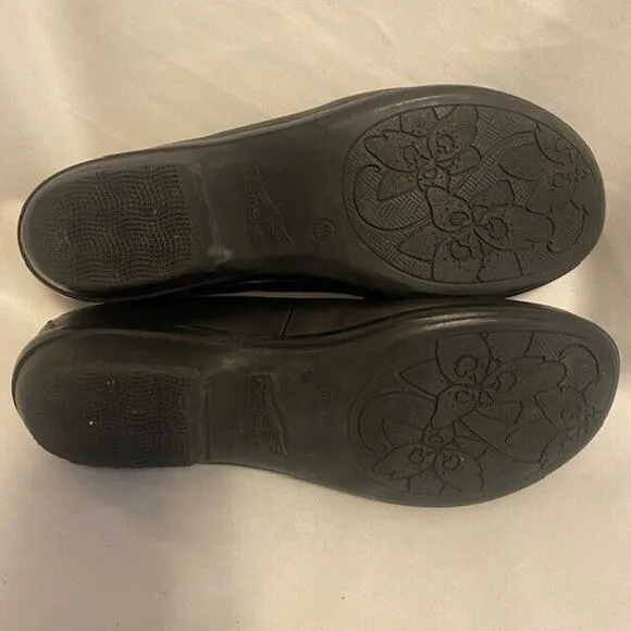 DANSKO Womens Size EU 40 / US 9.5 Oksana Black Leather Loafers Shoes