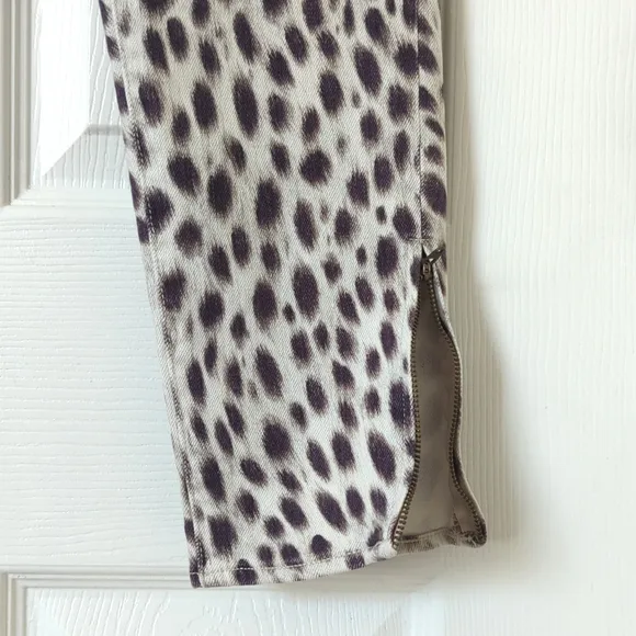 Denim &amp; Supply Ralph Lauren Cheetah Print Mid Rise Ankle Cropped Skinny Jeans 31