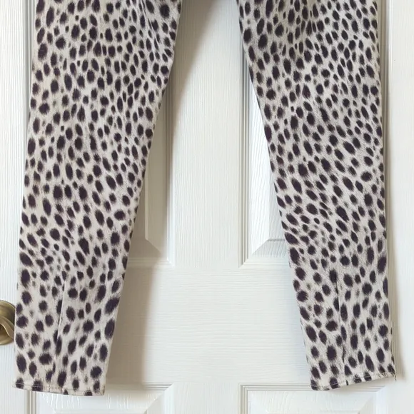 Denim &amp; Supply Ralph Lauren Cheetah Print Mid Rise Ankle Cropped Skinny Jeans 31