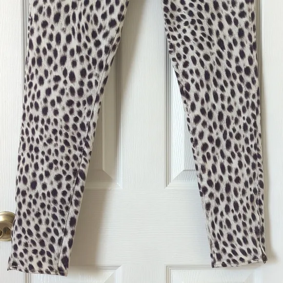 Denim &amp; Supply Ralph Lauren Cheetah Print Mid Rise Ankle Cropped Skinny Jeans 31