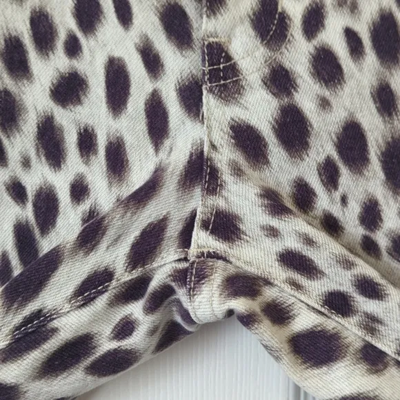 Denim &amp; Supply Ralph Lauren Cheetah Print Mid Rise Ankle Cropped Skinny Jeans 31