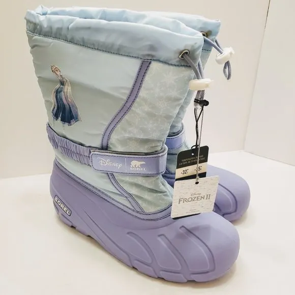 Disney X Sorel Youth Flurry Frozen Elsa Boots Size: 6