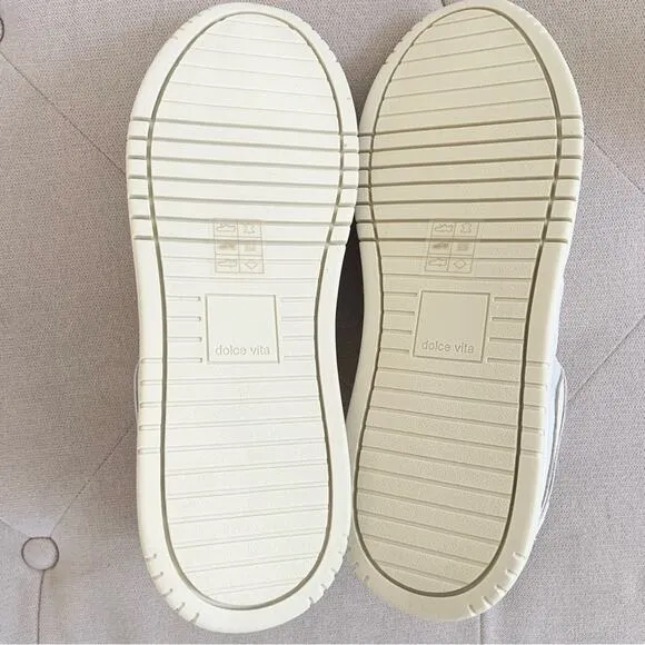 Dolce Vita Adella Sneakers Off White Shoes Size 7.5 NEW IN BOX