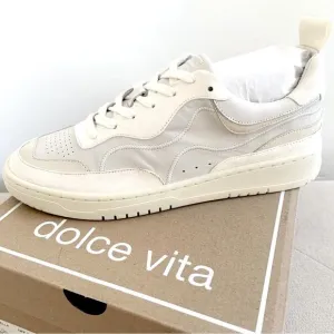 Dolce Vita Adella Sneakers Off White Shoes Size 7.5 NEW IN BOX