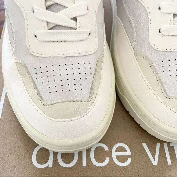 Dolce Vita Adella Sneakers Off White Shoes Size 7.5 NEW IN BOX