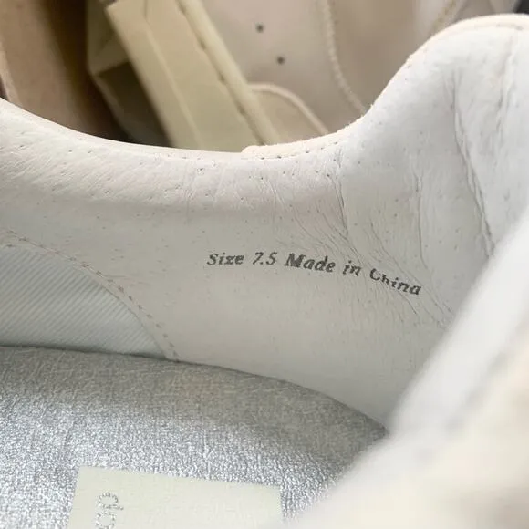 Dolce Vita Adella Sneakers Off White Shoes Size 7.5 NEW IN BOX
