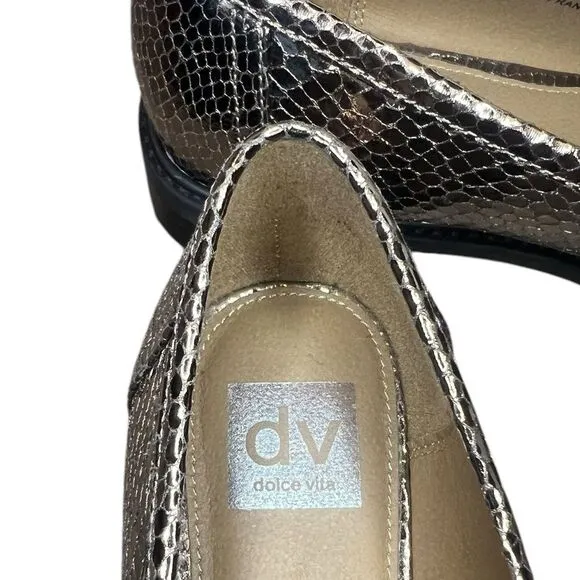 Dolce Vita Women’s Loafers - Size 10- metallic
