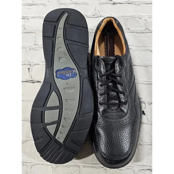 Dr. Comfort Robert Black Diabetic 7010 Lace Up Sneakers Shoe MENS SIZE 14 M