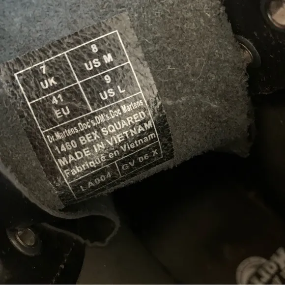 Dr martens 1460 Bex Squared leather platform boots