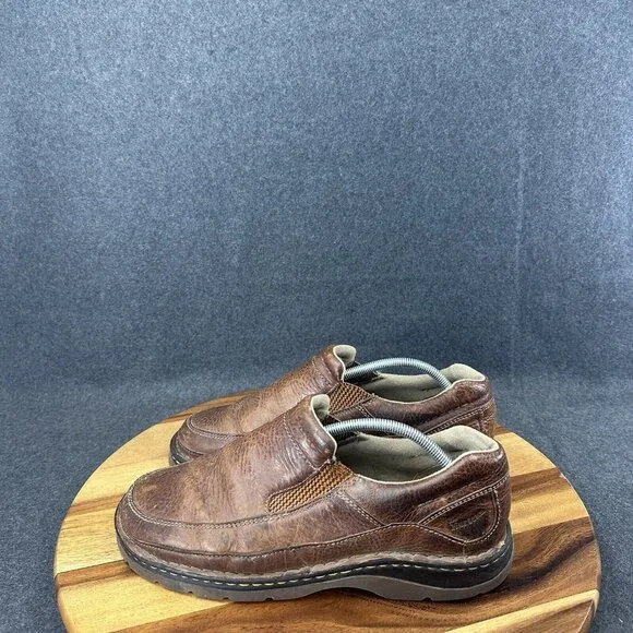 Dr. Martens Men’s Slip On Loafers 8B79 Brown Leather Shoes Size 11