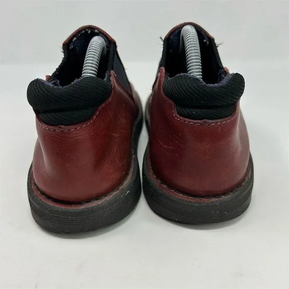 Dr. Martens Women's Red Leather Slip-On Loafers Shoes Size 9 (Size 7 UK) Casual